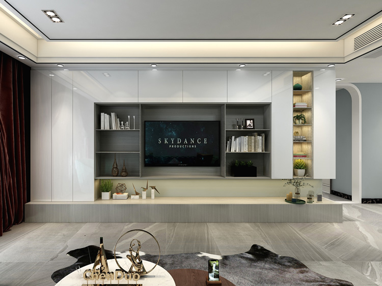 馨郁胡桃生态板-板材全屋定制案例